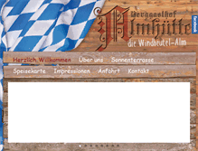 Tablet Screenshot of berggasthof-almhuette.de